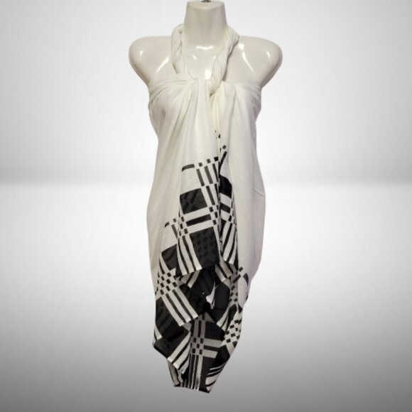 Cover-Ups Swimsuit Cover Ups, Beachwear Wraps, Halter or Strapless Wrap Dress - Picture 3 of 7